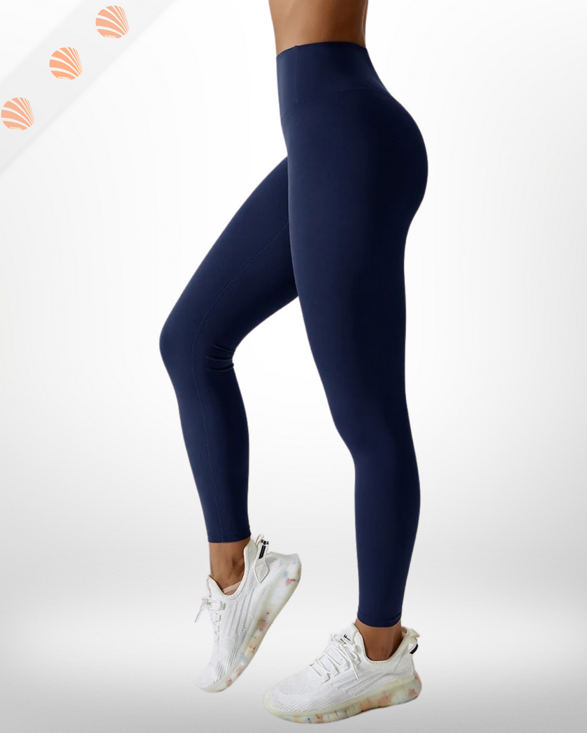 Forte High Waist Solid Sports Leggings