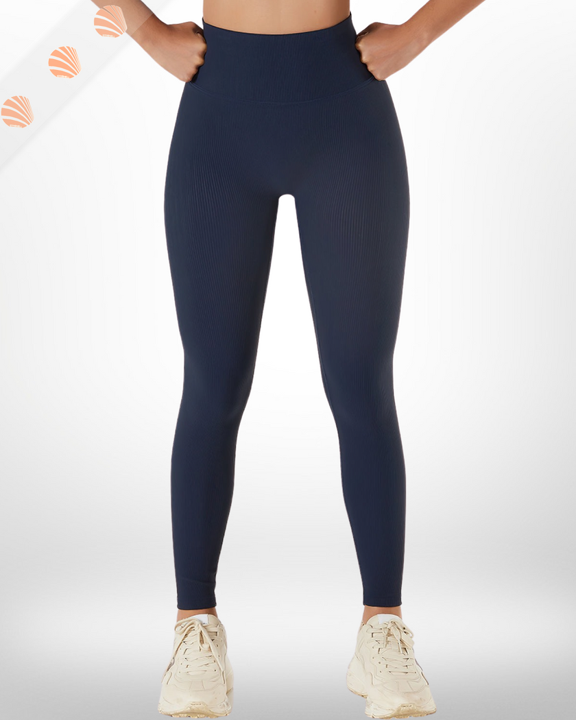 Forte High Waist Solid Sports Leggings