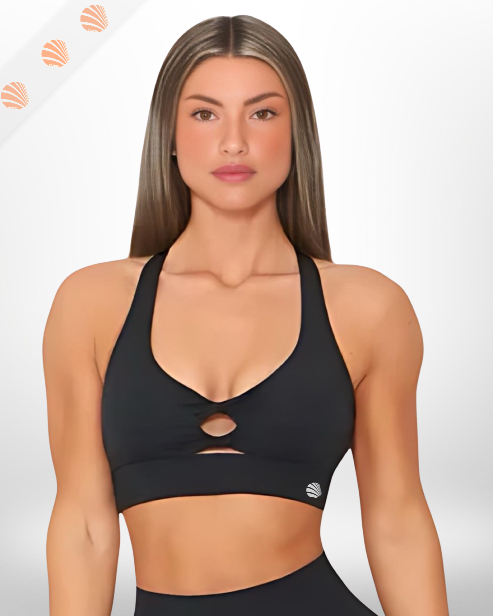 Twist Sports Bra Green Camo