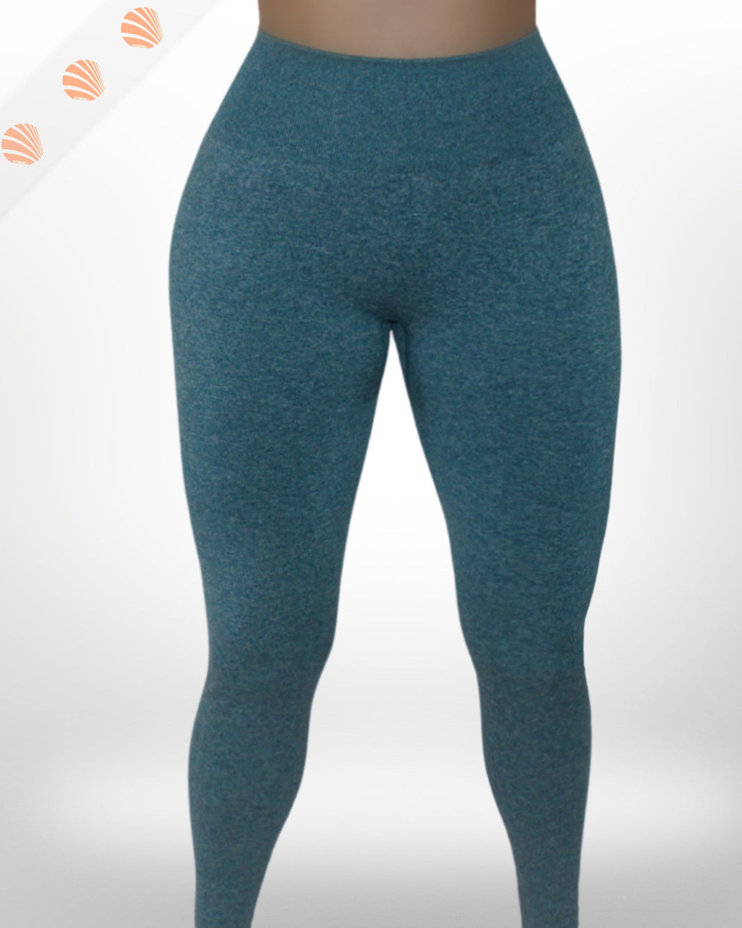 Teal Scrunch Seamless Leggings