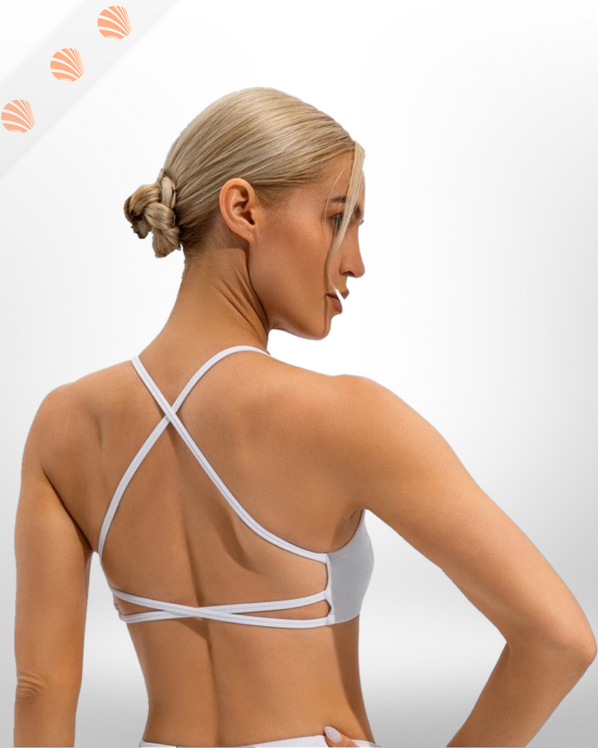 Scoop Neck Open Back Sports Bra